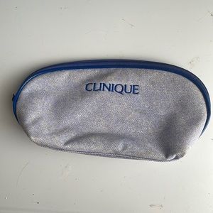 Clinique cosmetic bag blue
